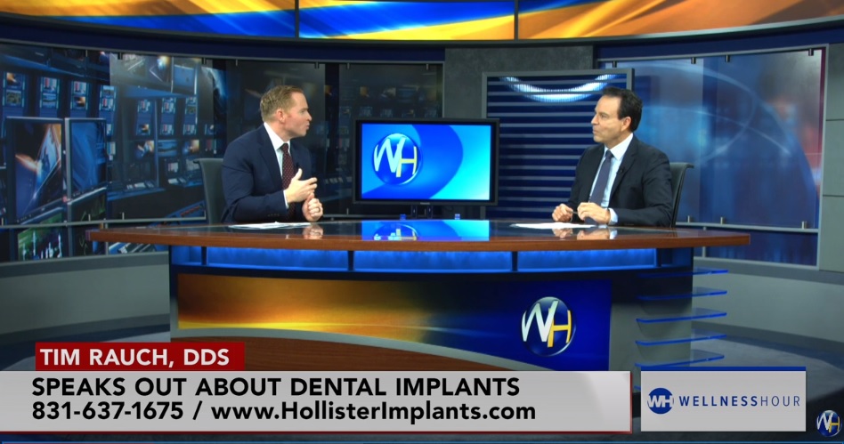 Dr. Tim Rauch DDS on The Wellness Hour speaking about dental implants
